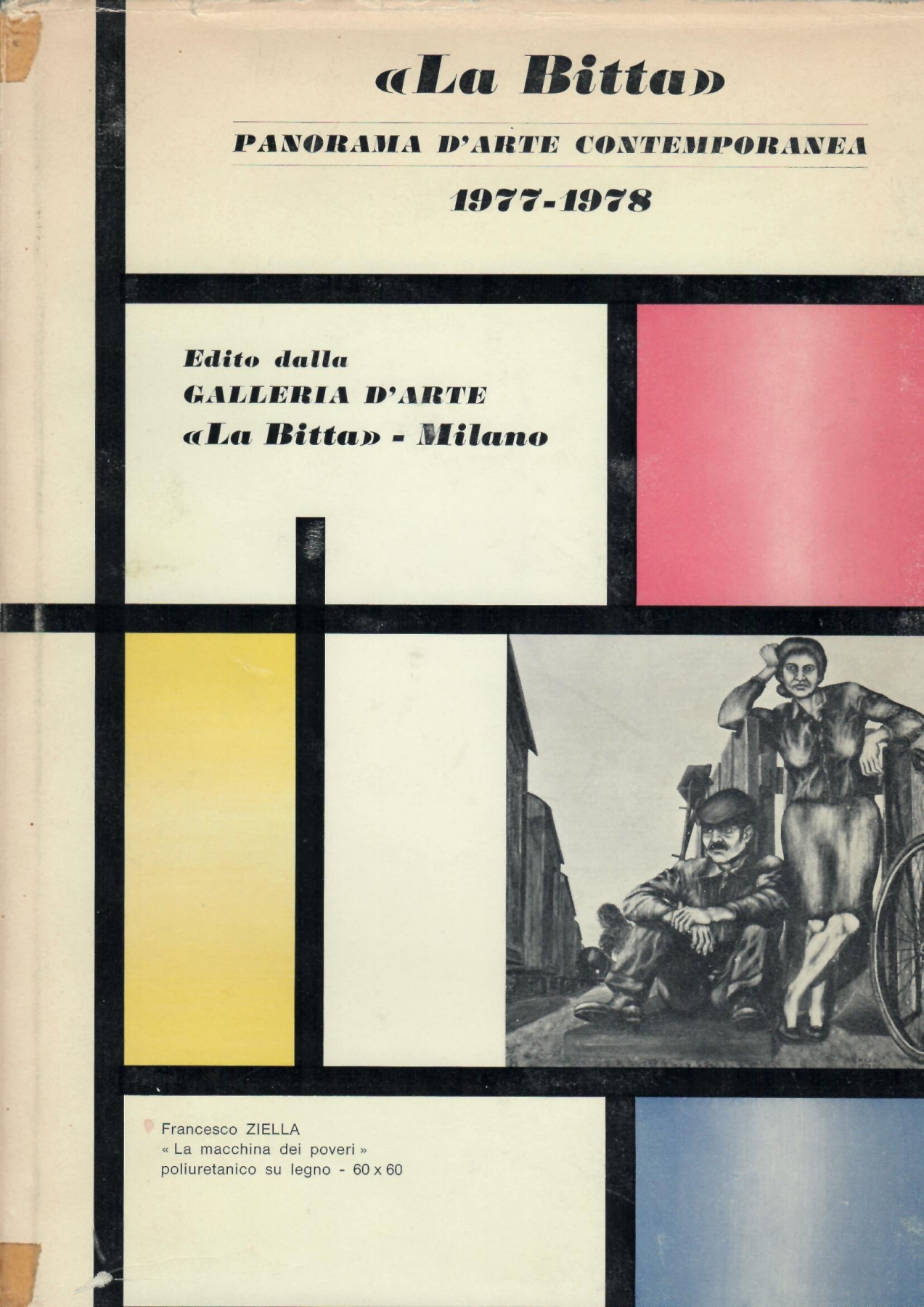  <b>Rivista La Bitta del 1978 </b>, pubblicazione con recensione  di R. Cortina, dipinto di A. Bertrand 'Collezione Daniel Hoffmann', 40x40, anno 1977, pag. 27