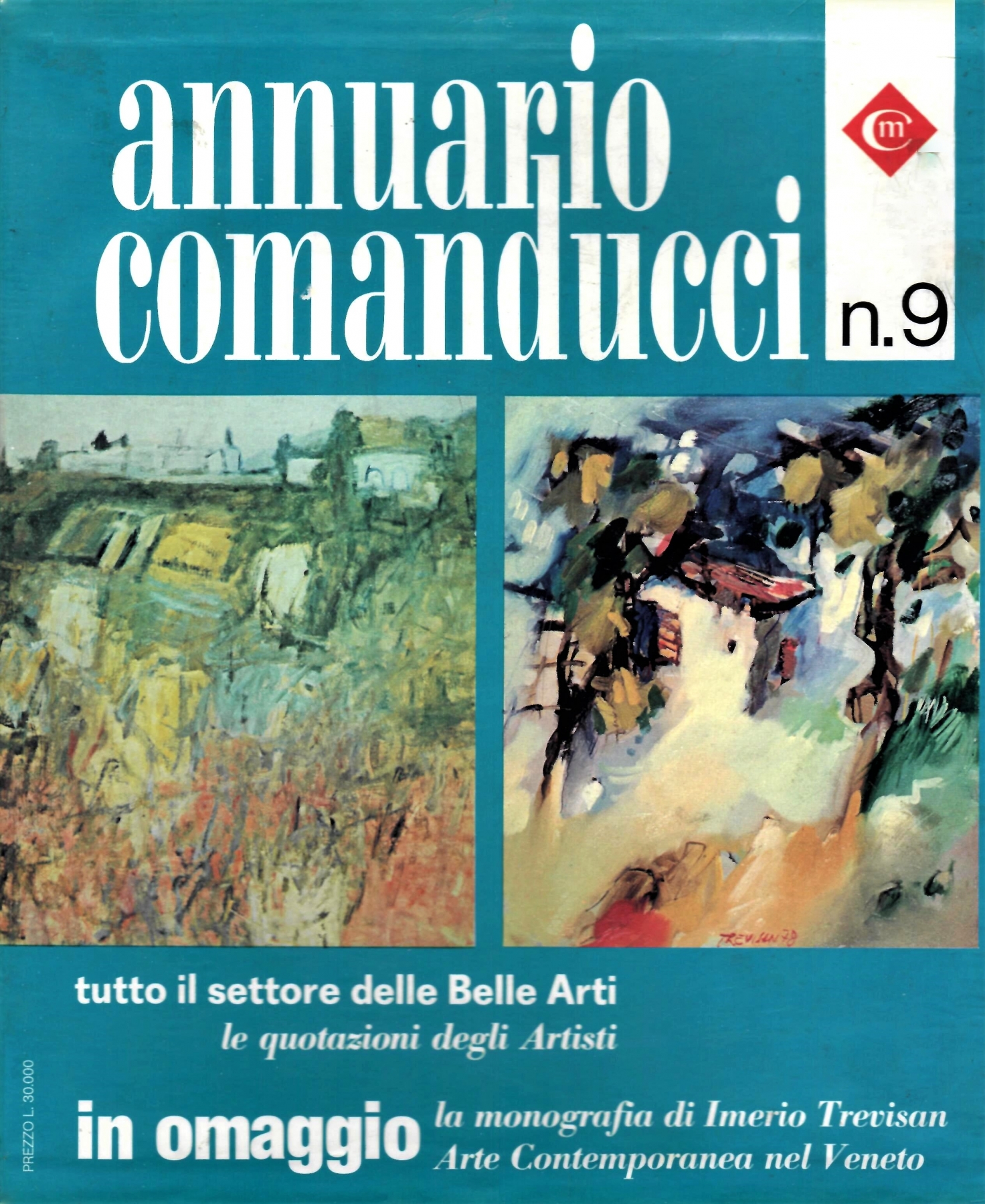 <b>Annuario Comanducci n. 9  del 1982 </b>, Le Quotazioni degli Artisti, Pubblicazione di dipinto di A. Bertrand, 'Ai confini della coscienza', 60x80cm, pag. 184, del 1971  