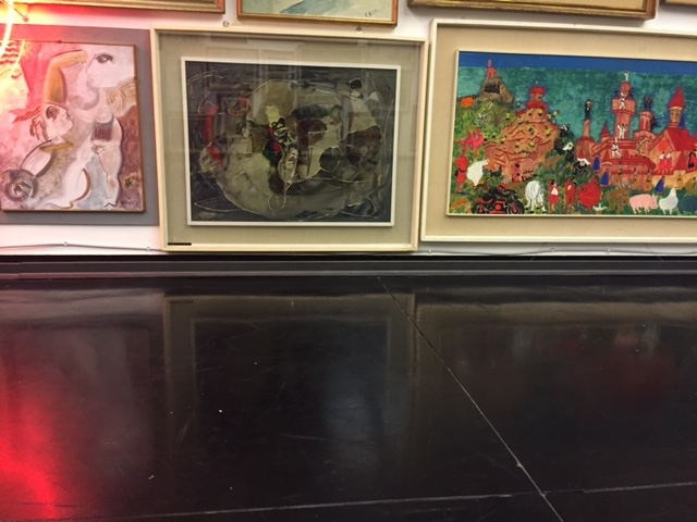 Parete frontale: dipinto in basso centrale, Amleto BERTRAND, 'Memorie del Tempo', 60x80, olio su tela, anno 1970, della Collezione Permanente del MACRO