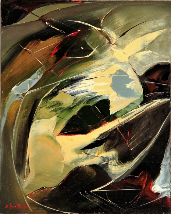 Quadro Composizione Olio su tela - Amleto Bertrand