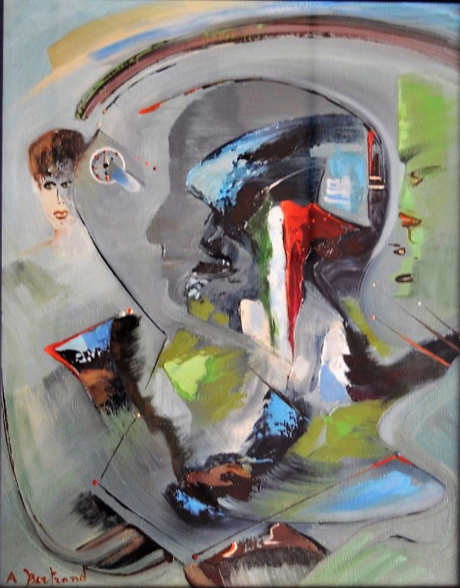 Quadro I ricordi del passato  olio su tela - Amleto Bertrand