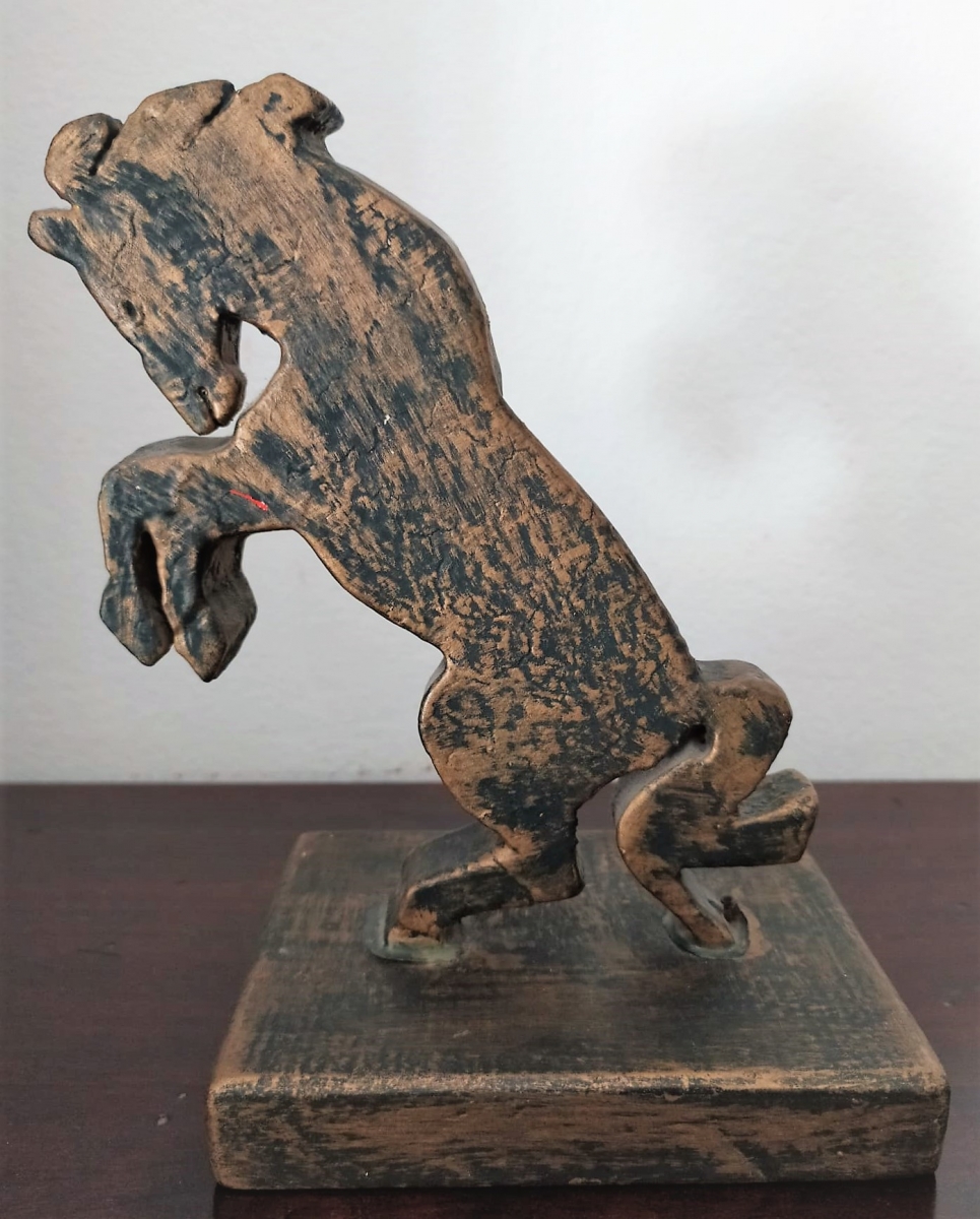 Quadro Cavallo legno - Amleto Bertrand