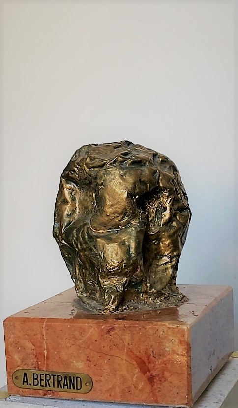 Quadro Testa fusione in bronzo - Amleto Bertrand