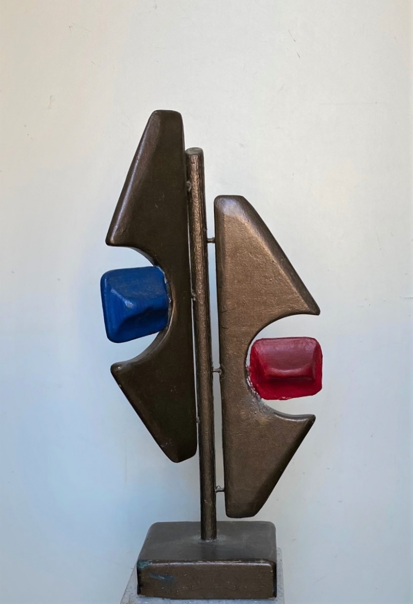 Quadro Polivalenze plastico-cromatiche legno - Amleto Bertrand