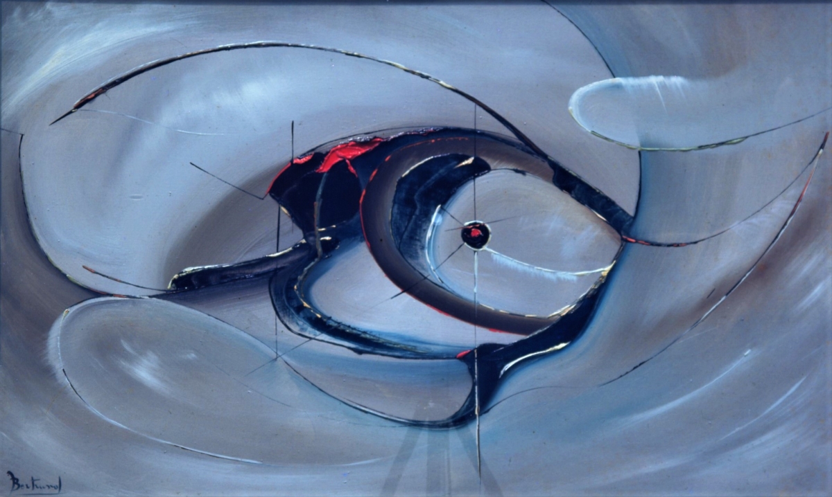 Quadro Forme nello Spazio Olio su tela - Amleto Bertrand
