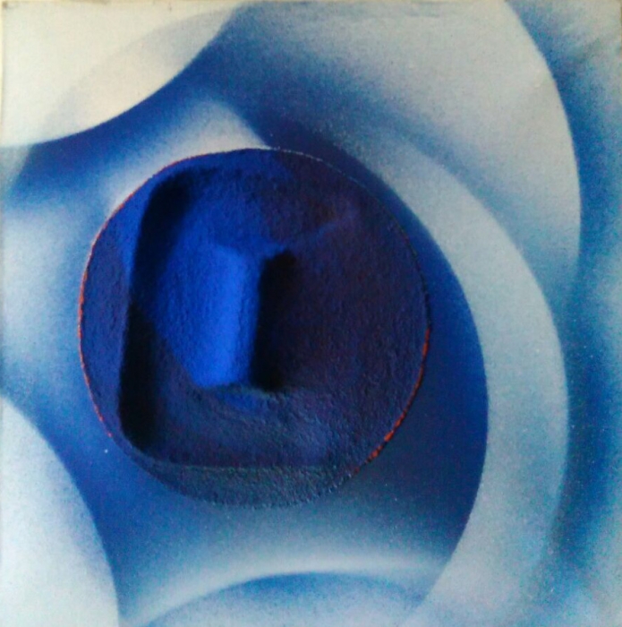 quadro:'Movimento di forme nello spazio' esposto alla Biennale di Venezia