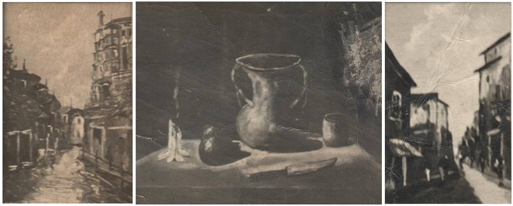 1950 -1953 A. Bertrand prime opere in stile figurativo